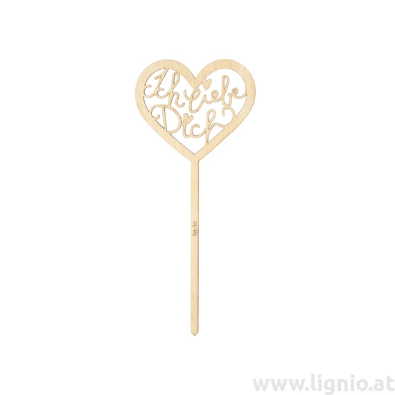 Blumenstecker "Ich liebe Dich- natur"