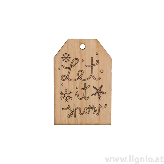 Weihnachten Grußkarte "Let it snow"