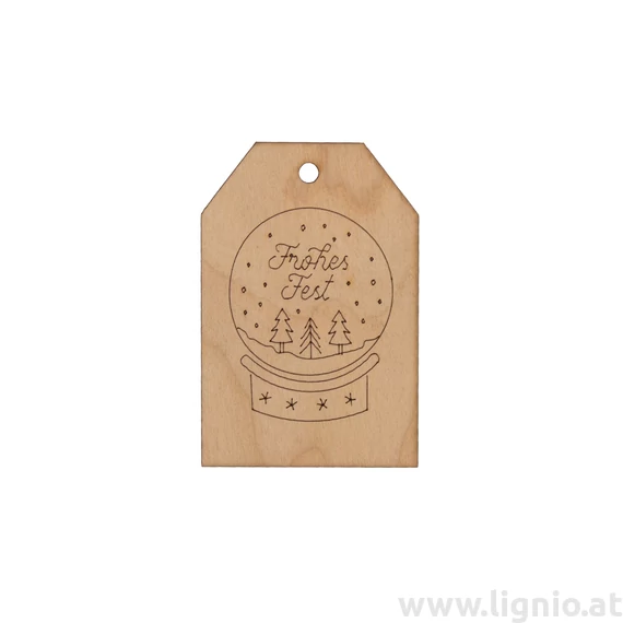 Weihnachten Grußkarte "Schneekugel"