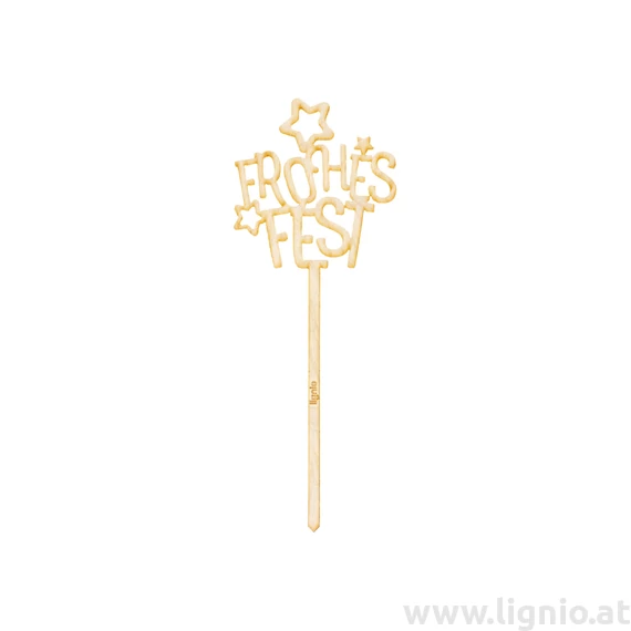 Weihnachtsstecker "Text"