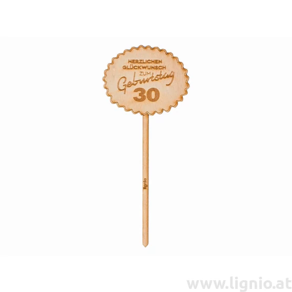 Geburtstagsstecker "Alles Gute zum 30. Geburtstag"