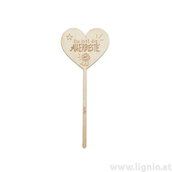 Holzstecker "Du bist die Allerbeste"