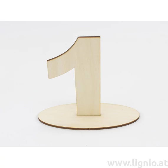Tischnummer "1"