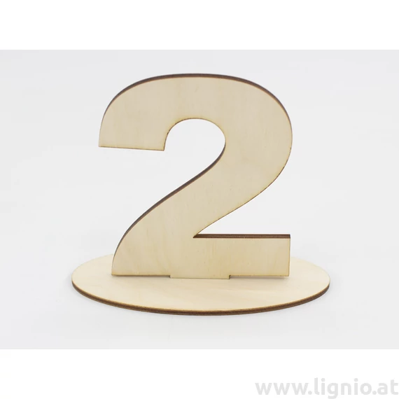 Tischnummer "2"