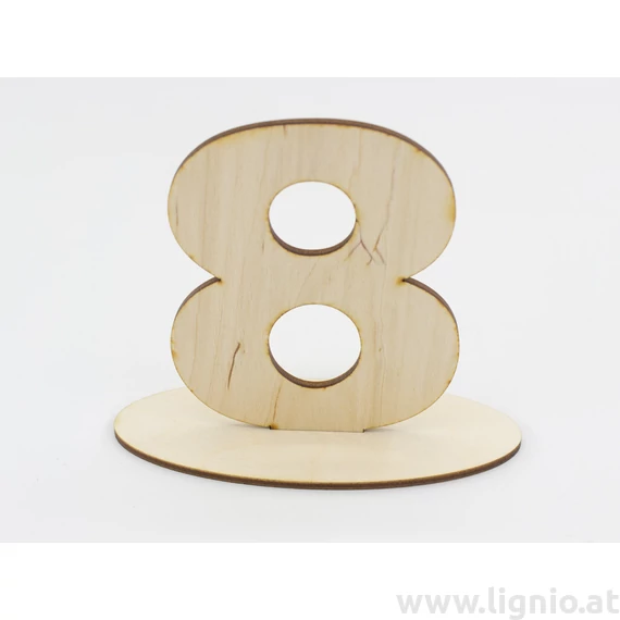 Tischnummer "8"