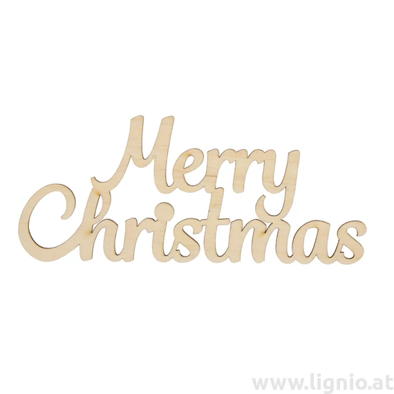 Schrift "Merry Christmas groß natur"