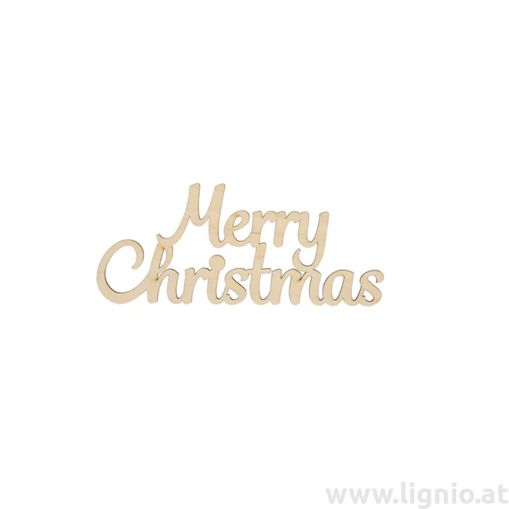 Schrift "Merry Christmas klein natur"