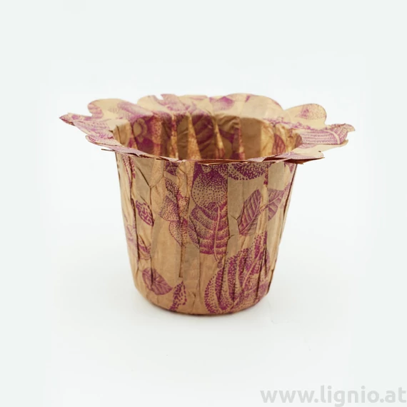 LIG Papier Übertopf 14cm wildrose
