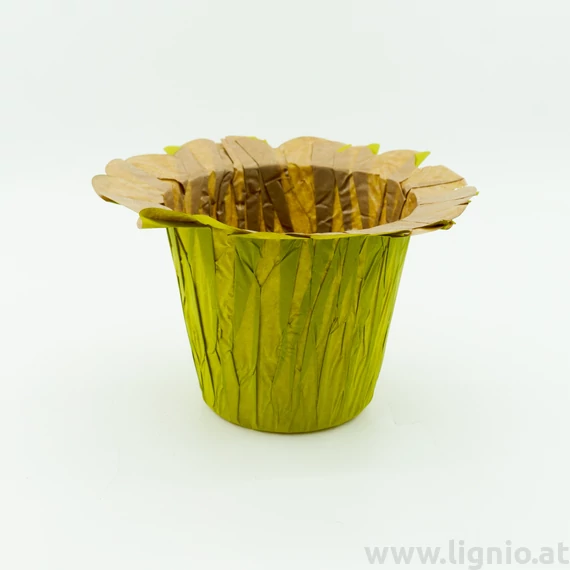 LIG Papier Übertopf 14cm apfelgrün