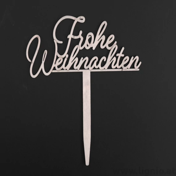 Text Stecker "Frohe Weihnachten"